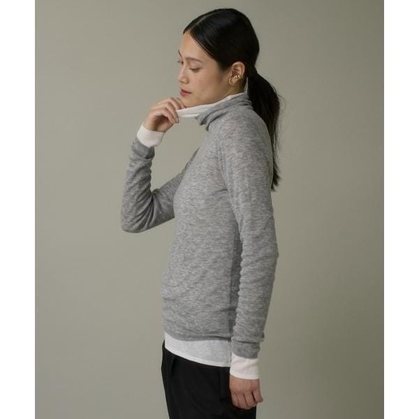 イッツインターナショナル（I．T．’S． international）/ハイネックニットプルオーバー《Melty air wool》
