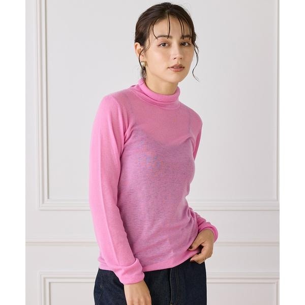 イッツインターナショナル（I．T．’S． international）/ハイネックニットプルオーバー《Melty air wool》