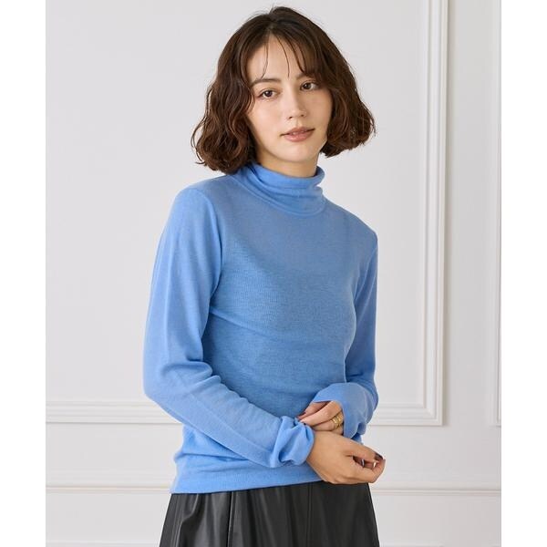 イッツインターナショナル（I．T．’S． international）/ハイネックニットプルオーバー《Melty air wool》