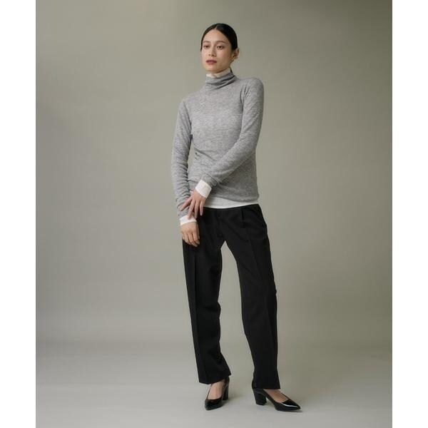イッツインターナショナル（I．T．’S． international）/ハイネックニットプルオーバー《Melty air wool》