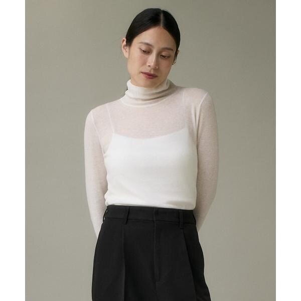 イッツインターナショナル（I．T．’S． international）/ハイネックニットプルオーバー《Melty air wool》