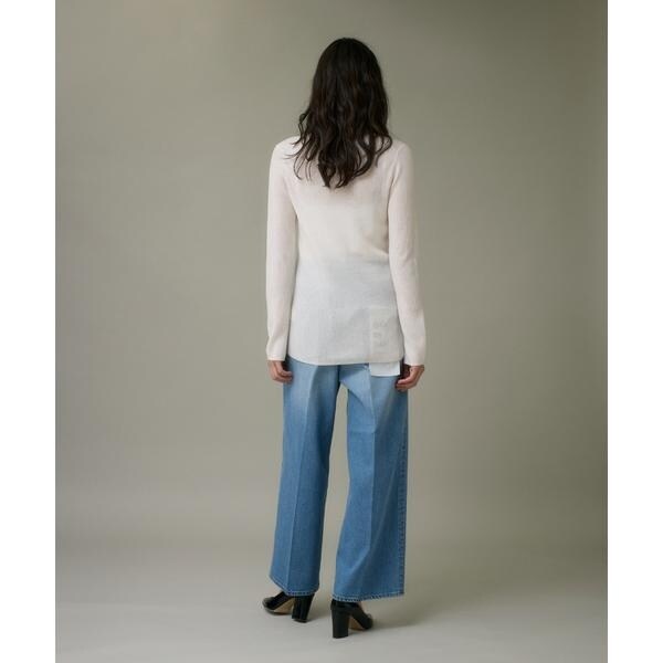 イッツインターナショナル（I．T．’S． international）/Vネックリブニットカーディガン《Melty air wool》