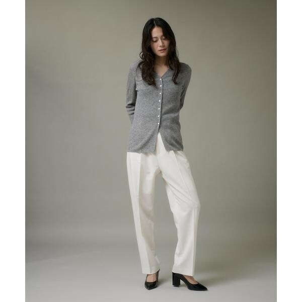 イッツインターナショナル（I．T．’S． international）/Vネックリブニットカーディガン《Melty air wool》