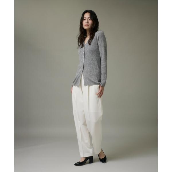 イッツインターナショナル（I．T．’S． international）/Vネックリブニットカーディガン《Melty air wool》