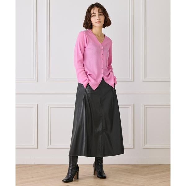 イッツインターナショナル（I．T．’S． international）/Vネックリブニットカーディガン《Melty air wool》