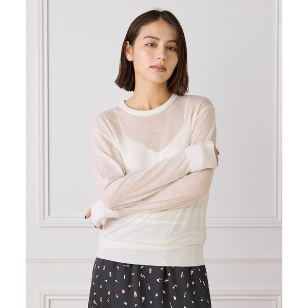 イッツインターナショナル（I．T．’S． international）/クルーネックニットプルオーバー《Melty air wool》