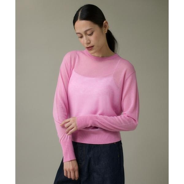 イッツインターナショナル（I．T．’S． international）/クルーネックニットプルオーバー《Melty air wool》