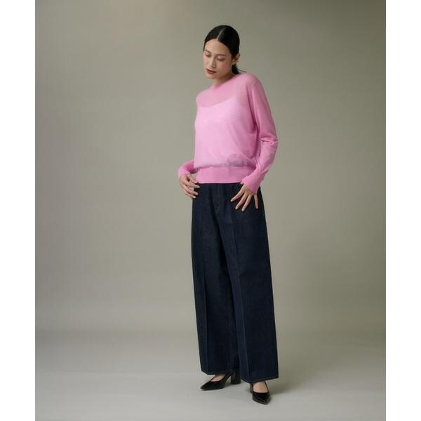 イッツインターナショナル（I．T．’S． international）/クルーネックニットプルオーバー《Melty air wool》