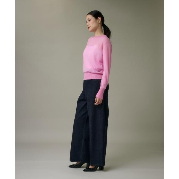 イッツインターナショナル（I．T．’S． international）/クルーネックニットプルオーバー《Melty air wool》