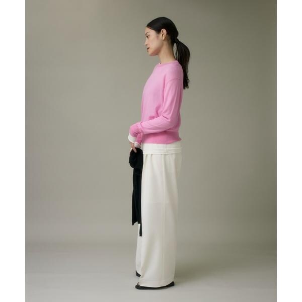 イッツインターナショナル（I．T．’S． international）/クルーネックニットプルオーバー《Melty air wool》