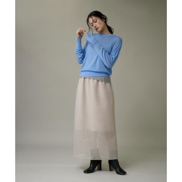 イッツインターナショナル（I．T．’S． international）/クルーネックニットプルオーバー《Melty air wool》