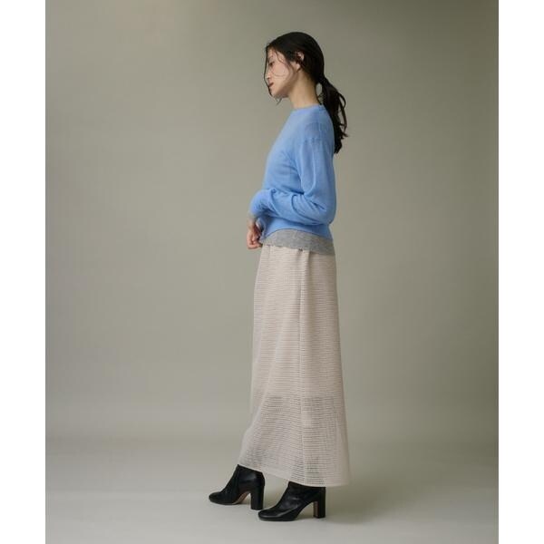 イッツインターナショナル（I．T．’S． international）/クルーネックニットプルオーバー《Melty air wool》