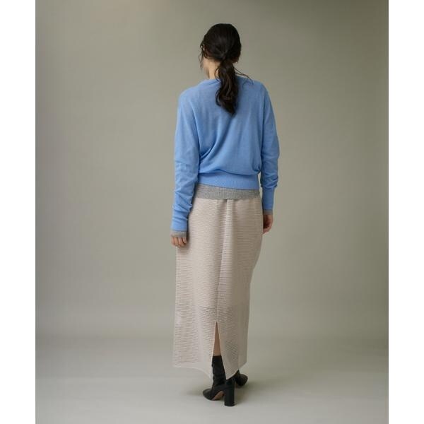 イッツインターナショナル（I．T．’S． international）/クルーネックニットプルオーバー《Melty air wool》