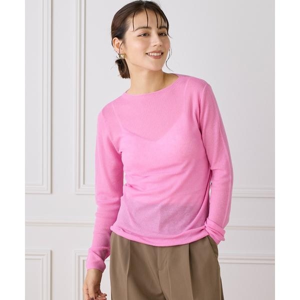 イッツインターナショナル（I．T．’S． international）/モックネックリブニット《Melty air wool》