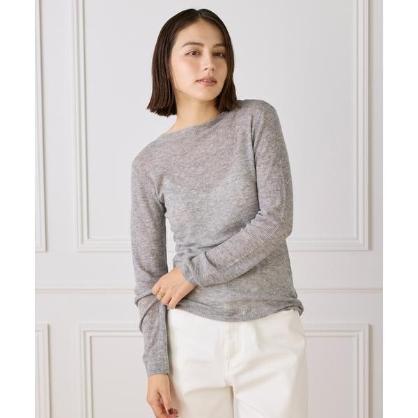 イッツインターナショナル（I．T．’S． international）/モックネックリブニット《Melty air wool》