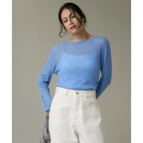 イッツインターナショナル（I．T．’S． international）/モックネックリブニット《Melty air wool》