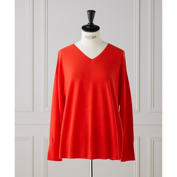 イッツインターナショナル（I．T．’S． international）/AラインVネックプルオーバー《Cuoo》