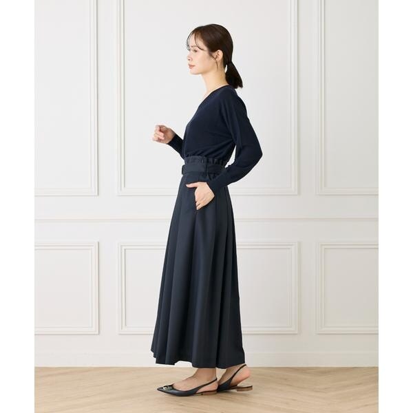 イッツインターナショナル（I．T．’S． international）/AラインVネックプルオーバー《Cuoo》