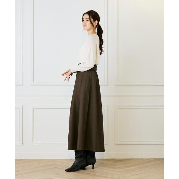 イッツインターナショナル（I．T．’S． international）/AラインVネックプルオーバー《Cuoo》