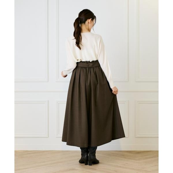 イッツインターナショナル（I．T．’S． international）/AラインVネックプルオーバー《Cuoo》