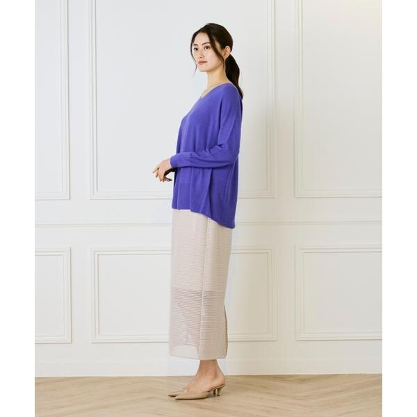 イッツインターナショナル（I．T．’S． international）/AラインVネックプルオーバー《Cuoo》