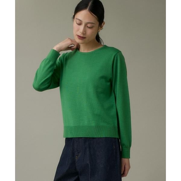 イッツインターナショナル（I．T．’S． international）/ウォッシャブルウールベーシッククルーネックニット《HARMONY》