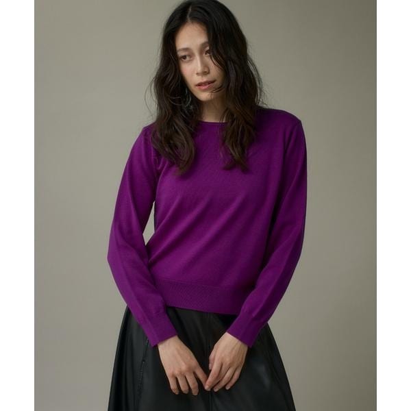 イッツインターナショナル（I．T．’S． international）/ウォッシャブルウールベーシッククルーネックニット《HARMONY》