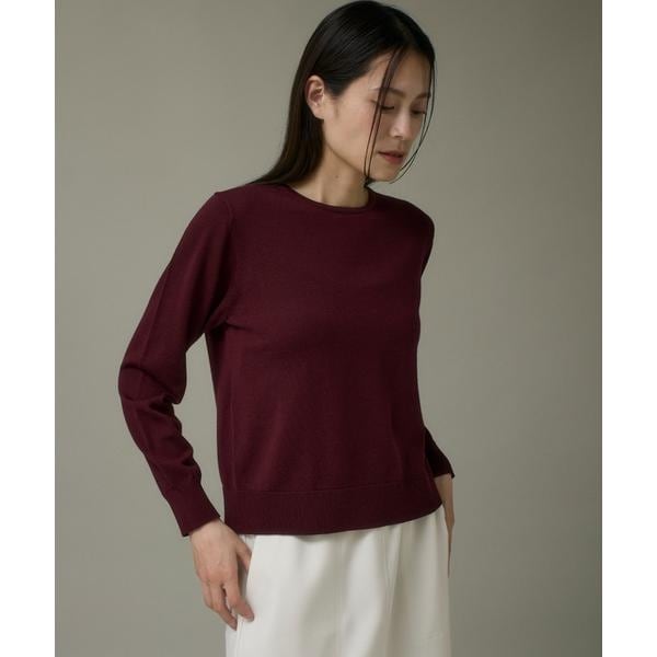 イッツインターナショナル（I．T．’S． international）/ウォッシャブルウールベーシッククルーネックニット《HARMONY》