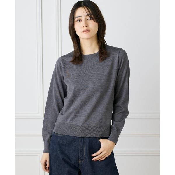 イッツインターナショナル（I．T．’S． international）/ウォッシャブルウールベーシッククルーネックニット《HARMONY》