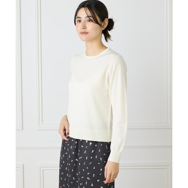 イッツインターナショナル（I．T．’S． international）/ウォッシャブルウールベーシッククルーネックニット《HARMONY》