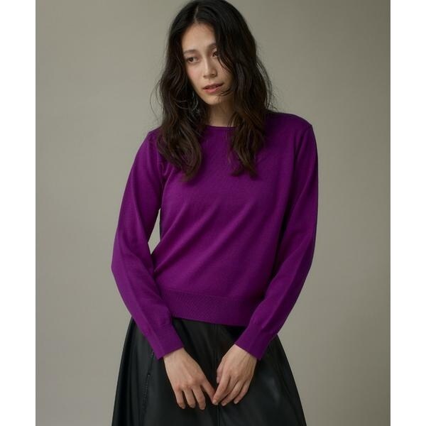 イッツインターナショナル（I．T．’S． international）/ウォッシャブルウールベーシッククルーネックニット《HARMONY》