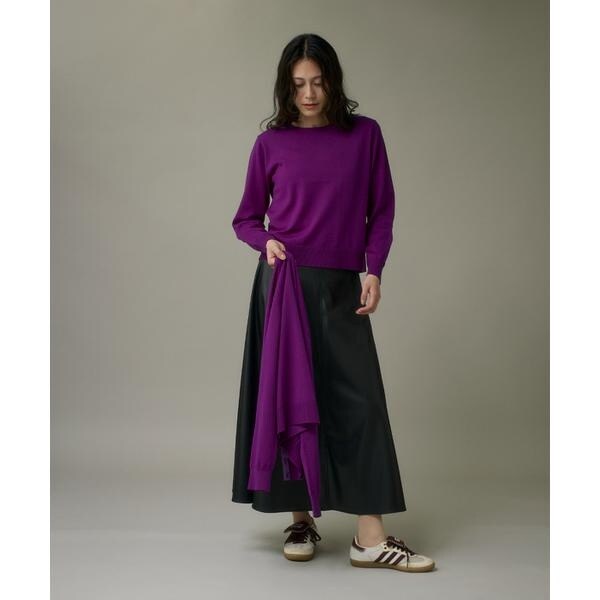 イッツインターナショナル（I．T．’S． international）/ウォッシャブルウールベーシッククルーネックニット《HARMONY》