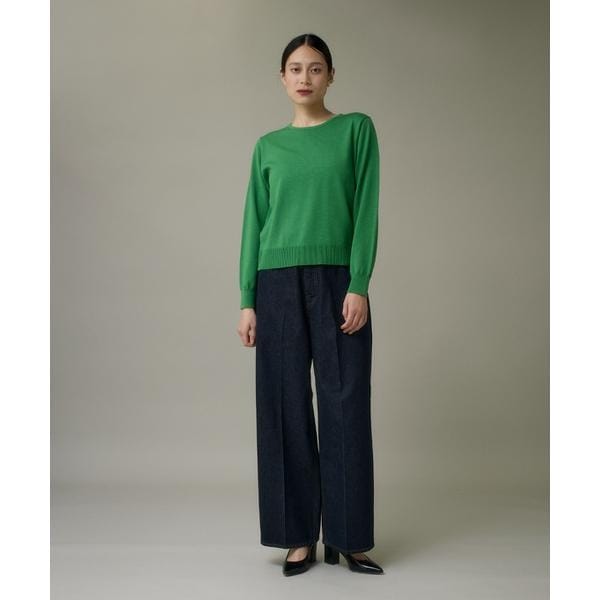 イッツインターナショナル（I．T．’S． international）/ウォッシャブルウールベーシッククルーネックニット《HARMONY》