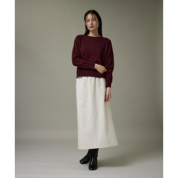 イッツインターナショナル（I．T．’S． international）/ウォッシャブルウールベーシッククルーネックニット《HARMONY》