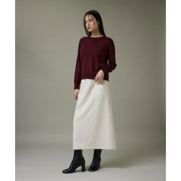 イッツインターナショナル（I．T．’S． international）/ウォッシャブルウールベーシッククルーネックニット《HARMONY》