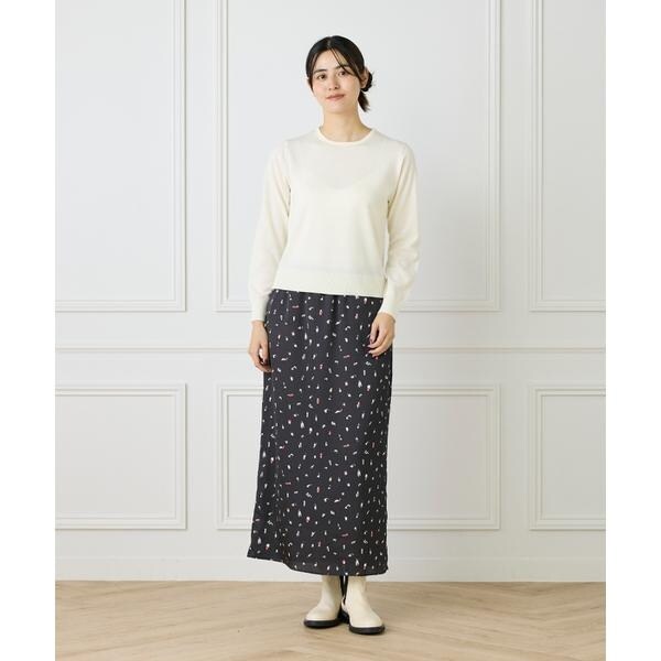 イッツインターナショナル（I．T．’S． international）/ウォッシャブルウールベーシッククルーネックニット《HARMONY》