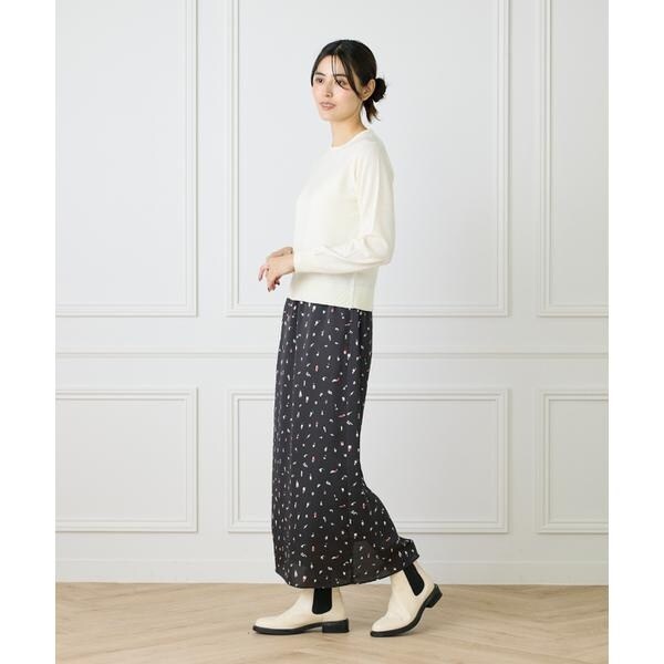 イッツインターナショナル（I．T．’S． international）/ウォッシャブルウールベーシッククルーネックニット《HARMONY》