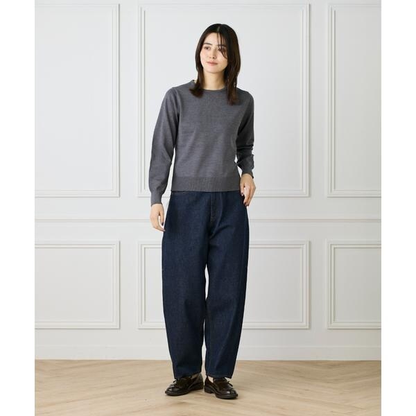 イッツインターナショナル（I．T．’S． international）/ウォッシャブルウールベーシッククルーネックニット《HARMONY》