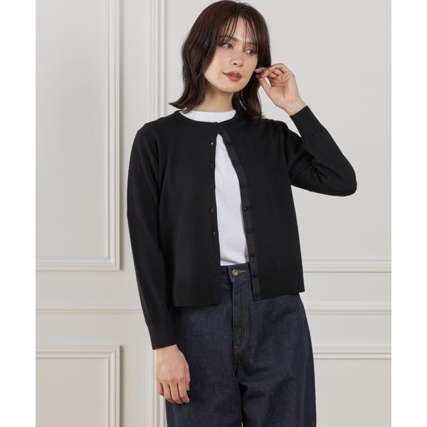 イッツインターナショナル（I．T．’S． international）/ウォッシャブルウールクルーネックカーディガン《HARMONY》