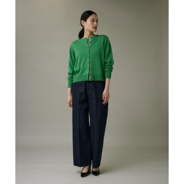 イッツインターナショナル（I．T．’S． international）/ウォッシャブルウールクルーネックカーディガン《HARMONY》