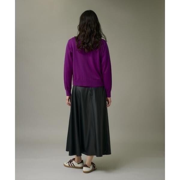 イッツインターナショナル（I．T．’S． international）/ウォッシャブルウールクルーネックカーディガン《HARMONY》