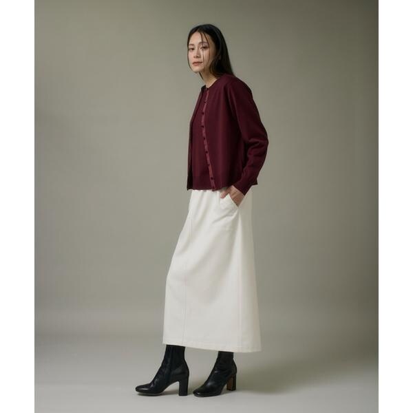 イッツインターナショナル（I．T．’S． international）/ウォッシャブルウールクルーネックカーディガン《HARMONY》