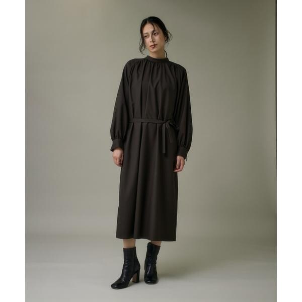 イッツインターナショナル（I．T．’S． international）/ウール２WAYワンピース《アリエスウール Super120S’》