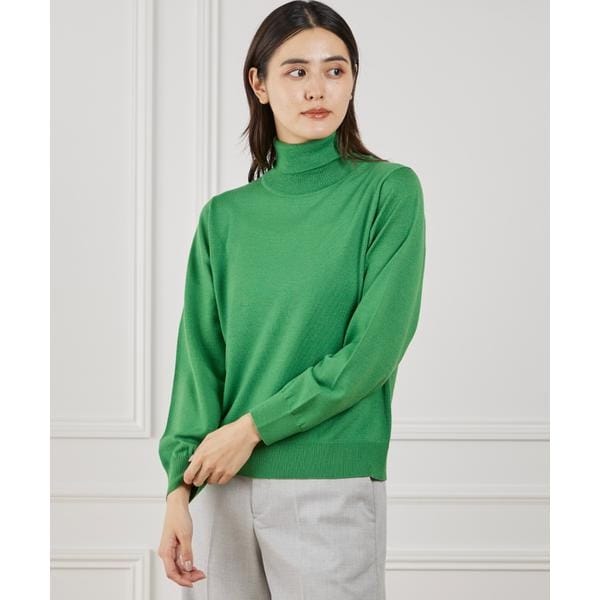 イッツインターナショナル（I．T．’S． international）/ウォッシャブルウールベーシックタートルネックニット《HARMONY》