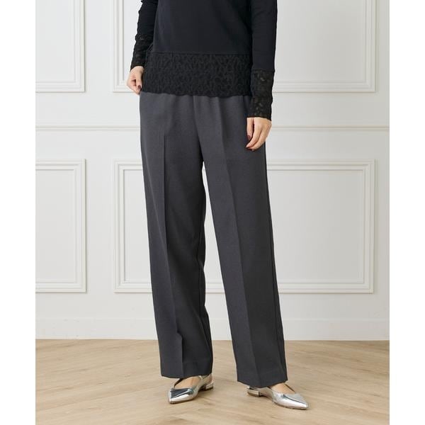 イッツインターナショナル（I．T．’S． international）/イージーストレートパンツ《ウーリッシュフラノライト》