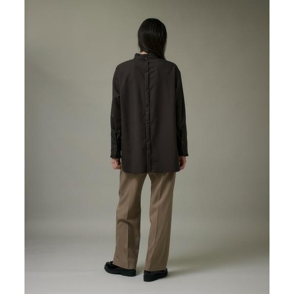 イッツインターナショナル（I．T．’S． international）/イージーストレートパンツ《ウーリッシュフラノライト》