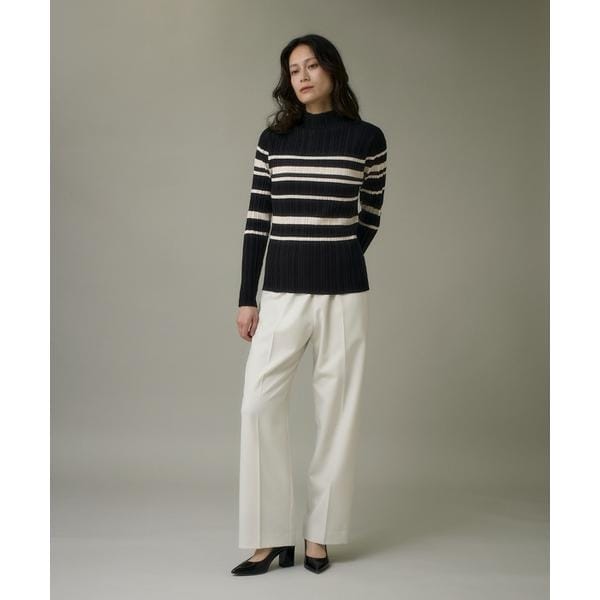 イッツインターナショナル（I．T．’S． international）/イージーストレートパンツ《ウーリッシュフラノライト》