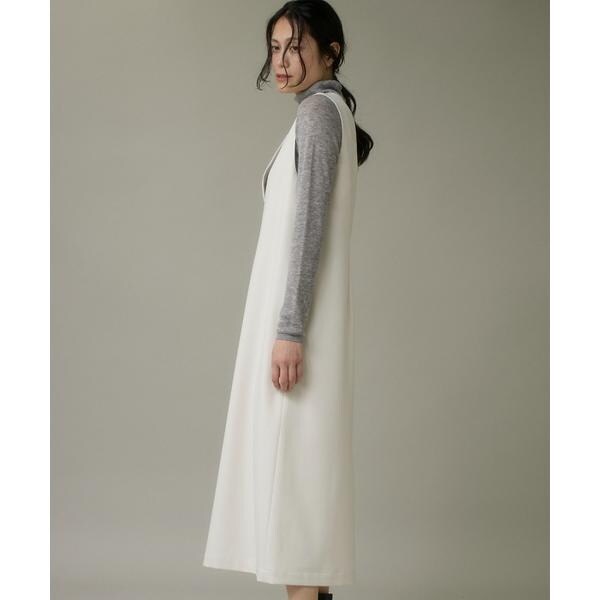 イッツインターナショナル（I．T．’S． international）/カーブカラーワンピース《ウーリッシュフラノライト》