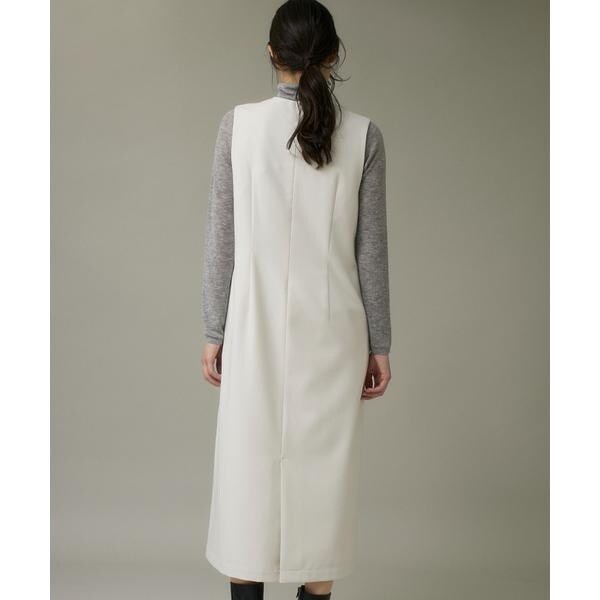 イッツインターナショナル（I．T．’S． international）/カーブカラーワンピース《ウーリッシュフラノライト》