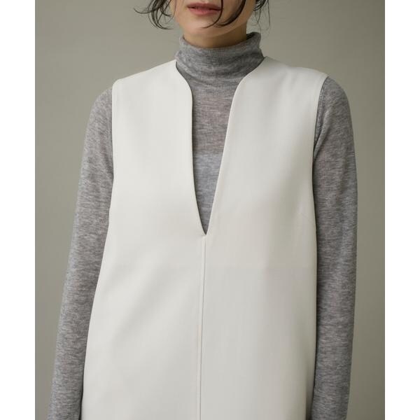 イッツインターナショナル（I．T．’S． international）/カーブカラーワンピース《ウーリッシュフラノライト》